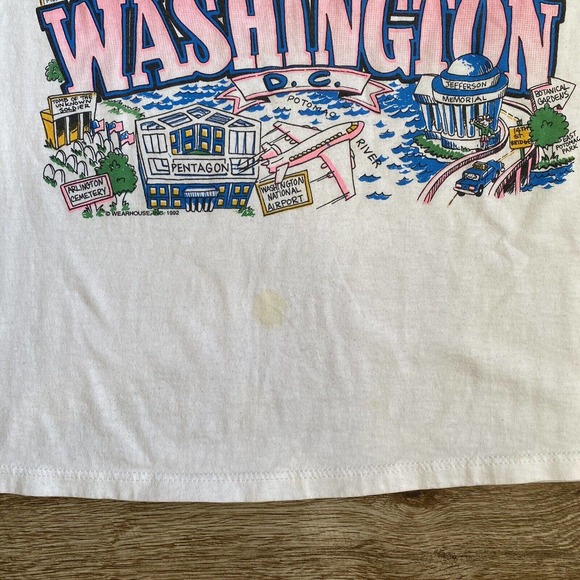 Vintage 1992 Washington DC Tee Shirt size L 42-44 Single Stitch Pentagon - Picture 5 of 9